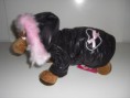 Hunde-Stepp-Wintermantel ´Vogue´ Schwarz/Rose