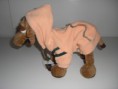 Hundefleecejacke ´Candy´Apricot/Hellblau