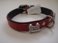 Halsband Modern Art ´Fashion´ Rot/Schwarz