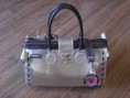 Hundetasche Handbag Silber
